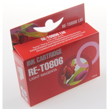 Compatible Epson Hummingbird (T0806) Light Magenta Inkjet Cartridge Compatible Epson Hummingbird (T0806) Light Magenta Inkjet Cartridge