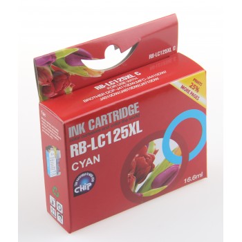 Compatible Brother LC-125XLC High Yield Cyan Inkjet Cartridge LC125