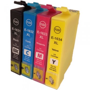 Epson Pen 16XL T1626 Full Set Compatible Ink Cartridges BCMY Epson Pen 16XL T1626 Full Set Compatible Ink Cartridges BCMY