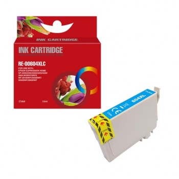 Compatible Epson (604XLC) High Yield Cyan Inkjet Cartridge Compatible Epson (604XLC) High Yield Cyan Inkjet Cartridge