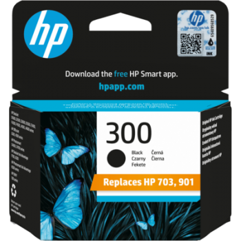 Genuine HP 300 - 901 -703 Black Ink Cartridge