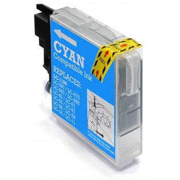 Brother LC980 / LC985 / LC1100 High Capacity Compatible Cyan Ink Cartridge Brother LC980 / LC985 / LC1100 High Capacity Compatible Cyan Ink Cartridge