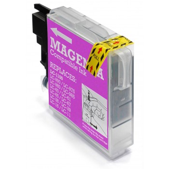 Brother LC980 / LC985 / LC1100 High Capacity Compatible Magenta Ink Cartridge Brother LC980 / LC985 / LC1100 High Capacity Compatible Magenta Ink Cartridge