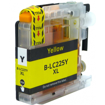 Compatible Brother LC-225XLY High Yield Yellow Inkjet Cartridge LC225 Compatible Brother LC-225XLY High Yield Yellow Inkjet Cartridge LC225