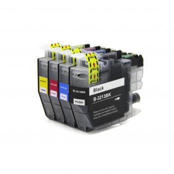 Set of 4 Compatible Brother LC3213XL BkCMY Multipack High Capacity Cartridges Set of 4 Compatible Brother LC3213XL BkCMY Multipack High Capacity Cartridges